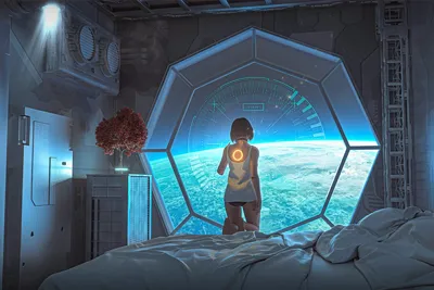 动态壁纸：太空少女-元气ACG-绅士游戏下载基地！